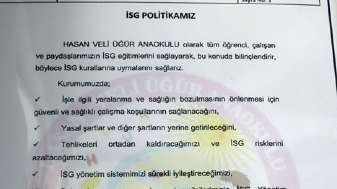 İSG POLİTİKAMIZ